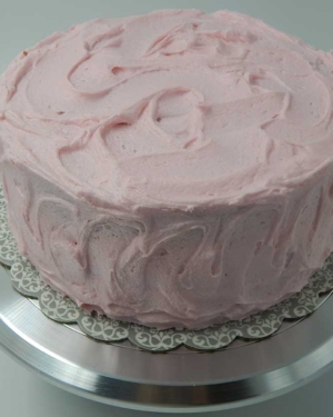 A strawberry cake is a sweet strawberry puree in a light & airy cake paired with strawberry icing.