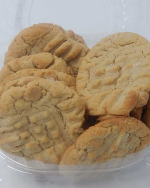 Peanut Butter cookies are a dozen soft nutty peanut butter cookies with peanut butter chips.