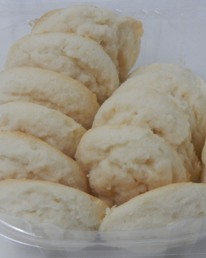 Shortbread cookies are a dozen soft buttery cookies.